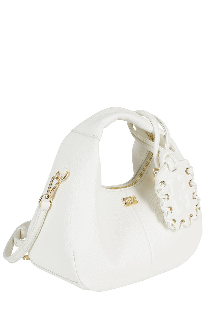 Hobo Mini Grained Grey Polyurethane Borsa