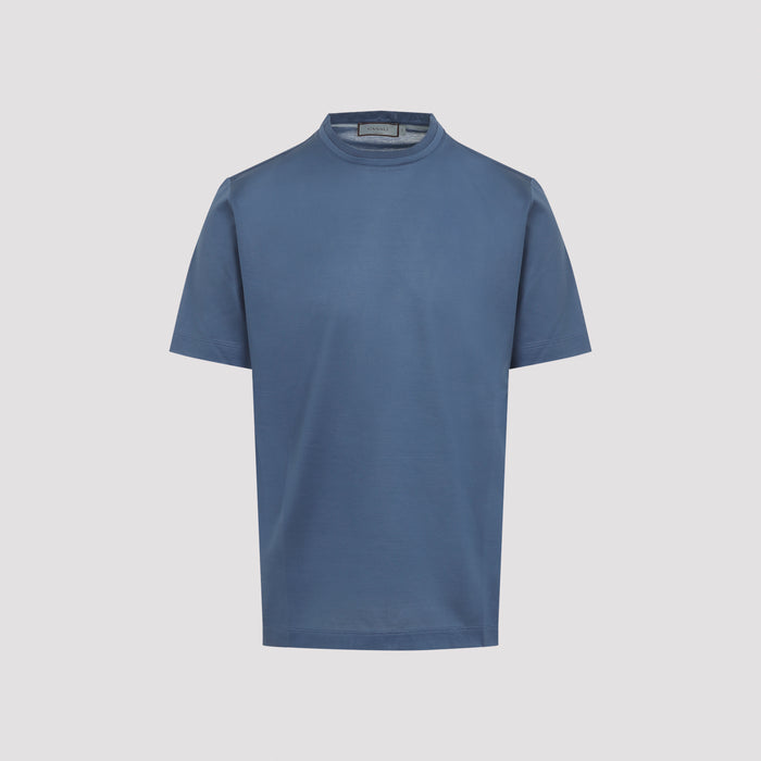 T-Shirt Blue Cotton Tshirt