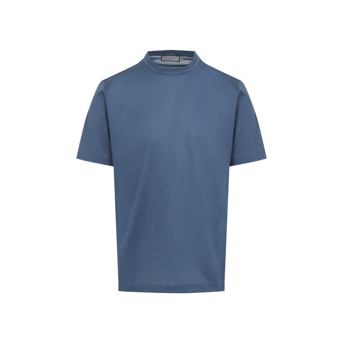 T-Shirt Blue Cotton Tshirt