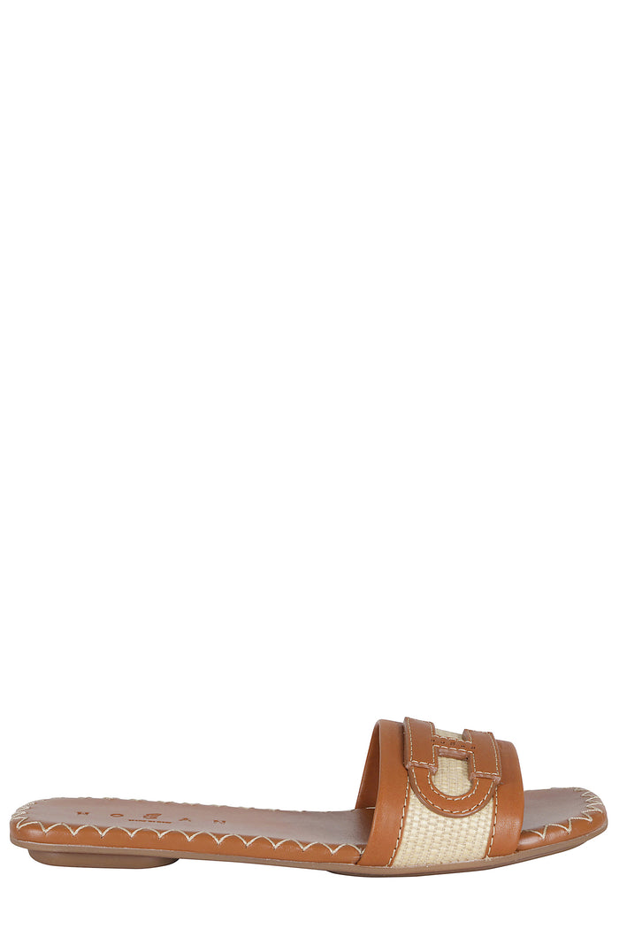 Ciabatta H Brown Cotton Calzature