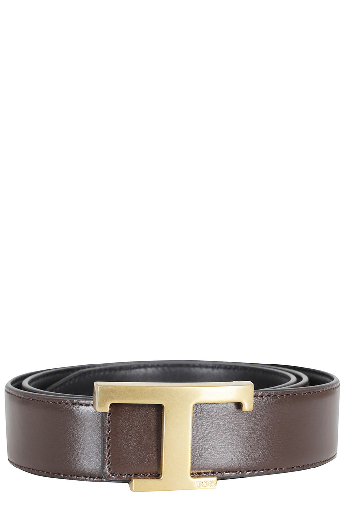 New T Belt Brown Pelle Cintura