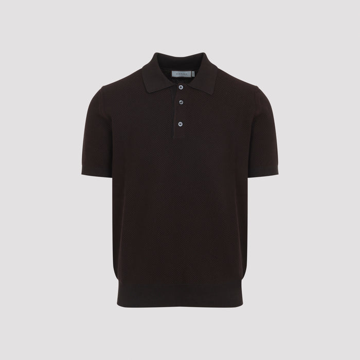 Knit Sweater Brown Cotton