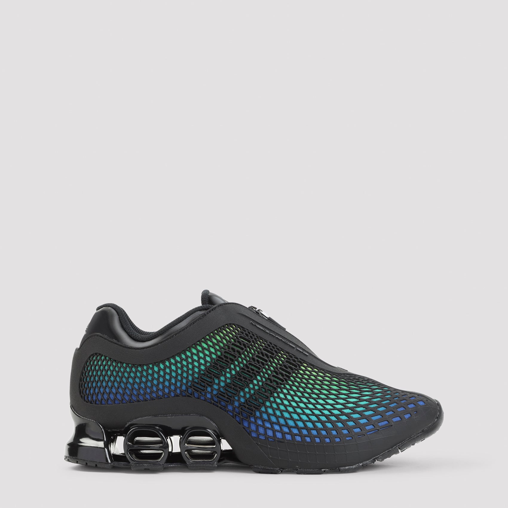 Megaride S2 Sneakers Black Mesh Textile Rubber Shoe