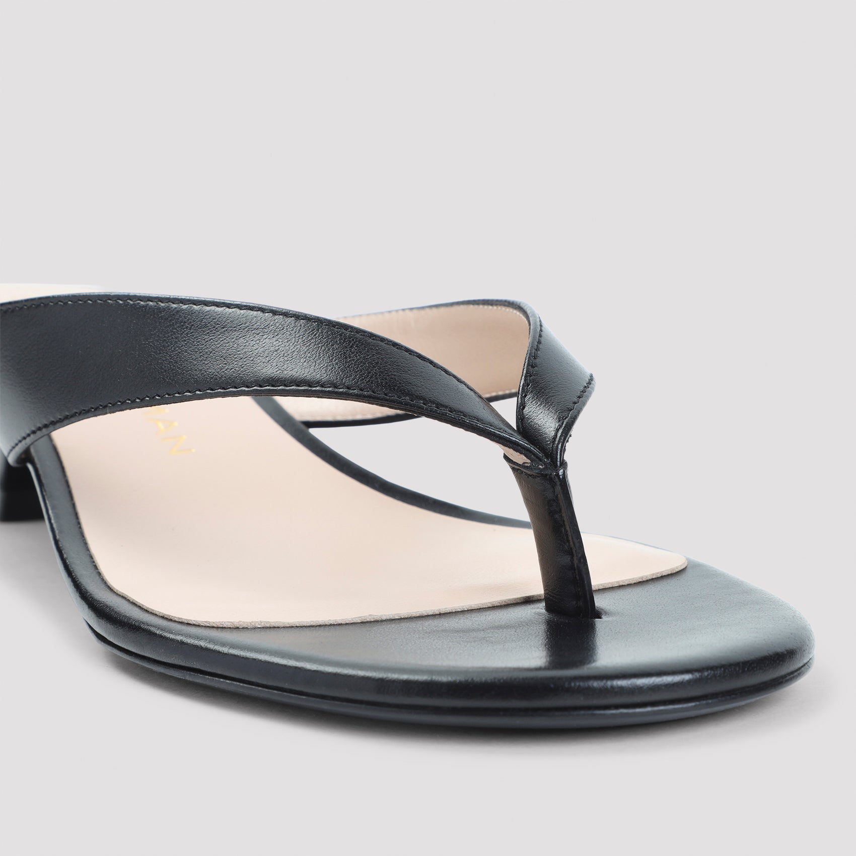 Rio Sleek 35 Sandals Black Calf Leather