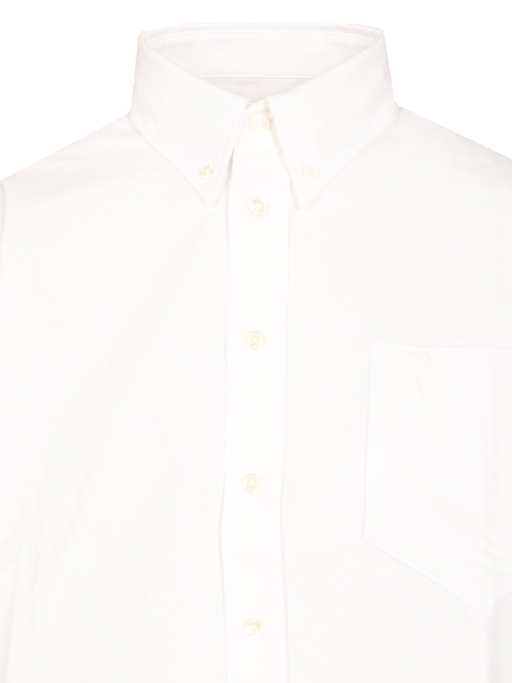 Oversized cropped shirt White Knitwear