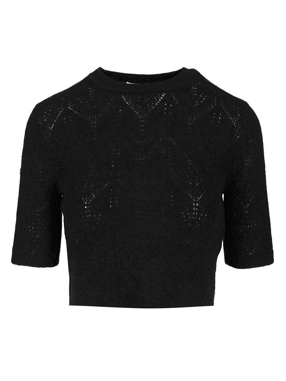 Crop Sweater Black Wp Wo Pa Ea