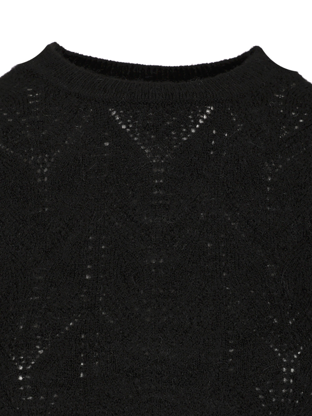 Crop Sweater Black Wp Wo Pa Ea