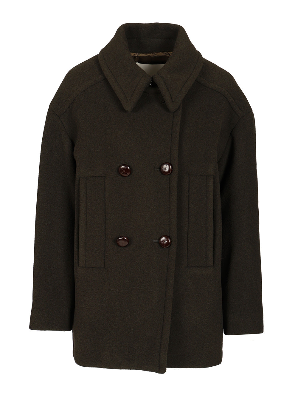 Fiby coat Green Laine Polyamide