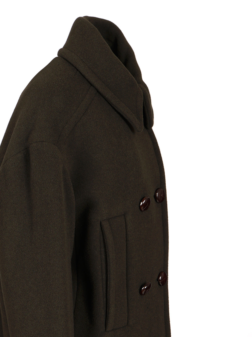 Fiby coat Green Laine Polyamide