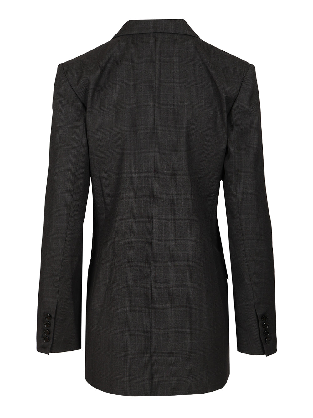 Jevima wool Prince of Wales suit jacket Grey Laine Vierge Elasthanne
