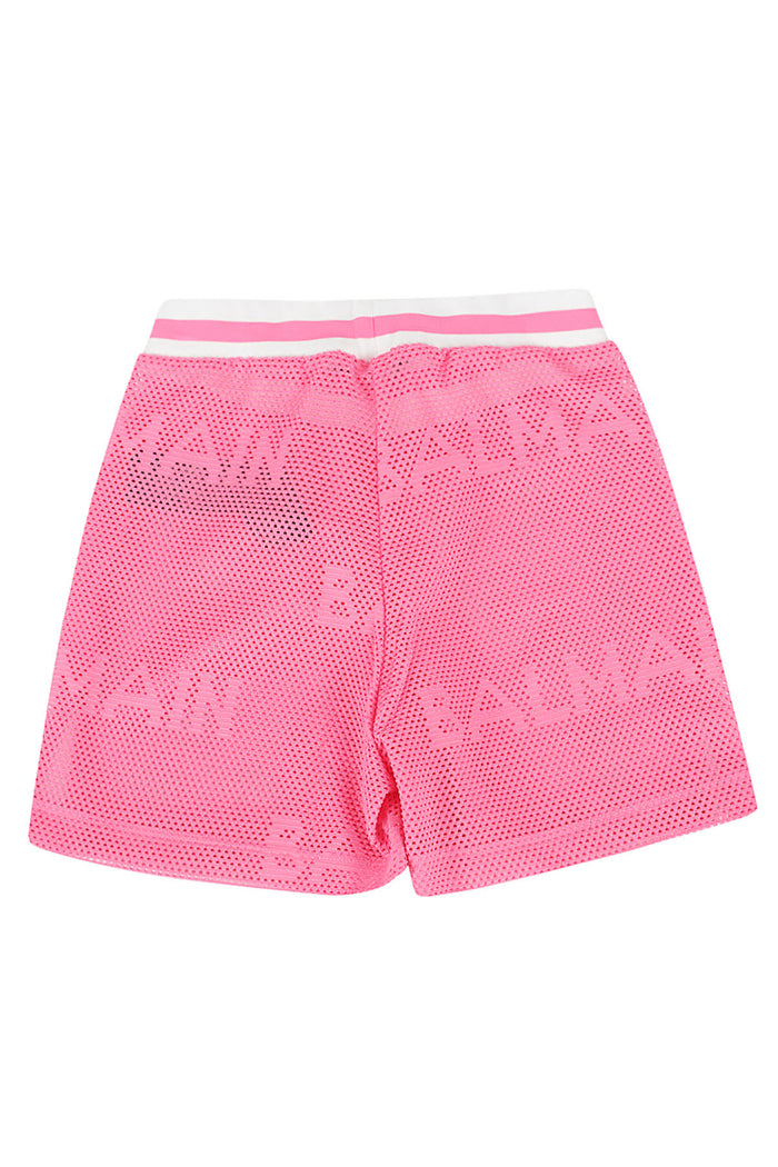 Knit Pink & Purple Polyester Elastane Short