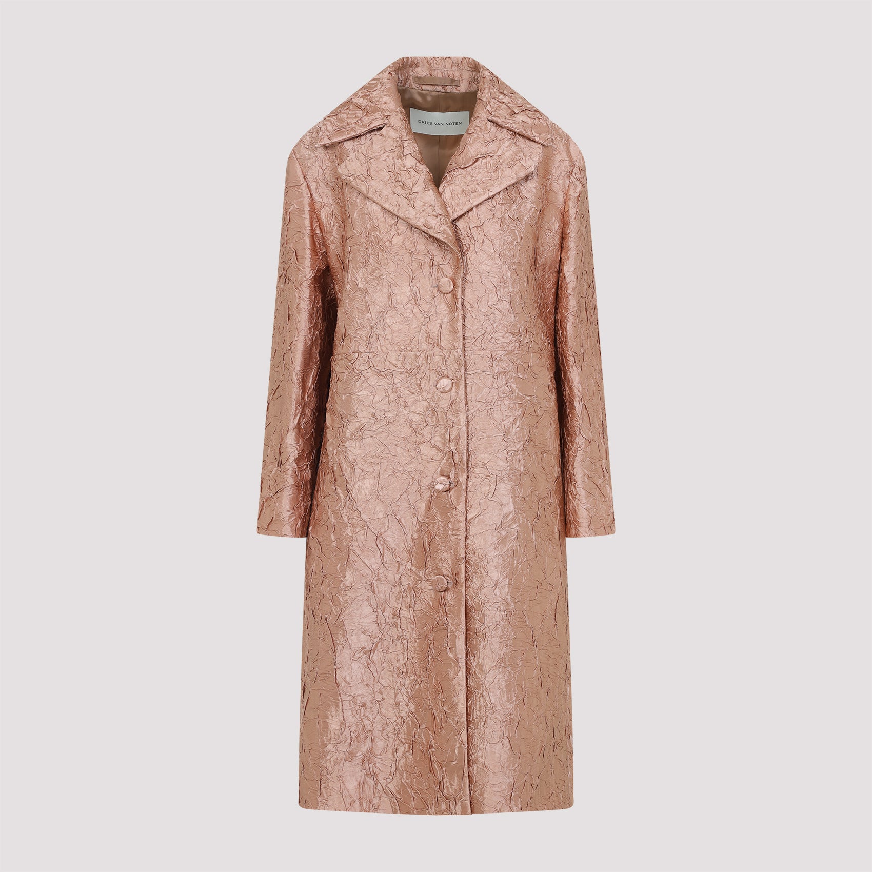 Ricca Coat Nude & Neutrals Viscose Cotton
