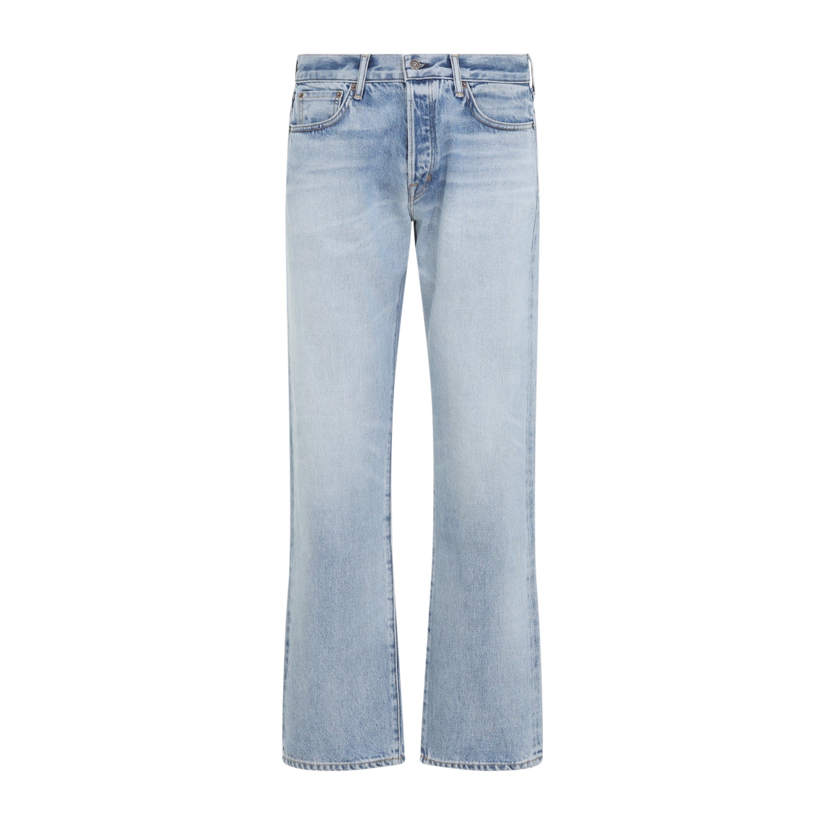 Tom Ford Straight Denim Jeans Blue Cotton