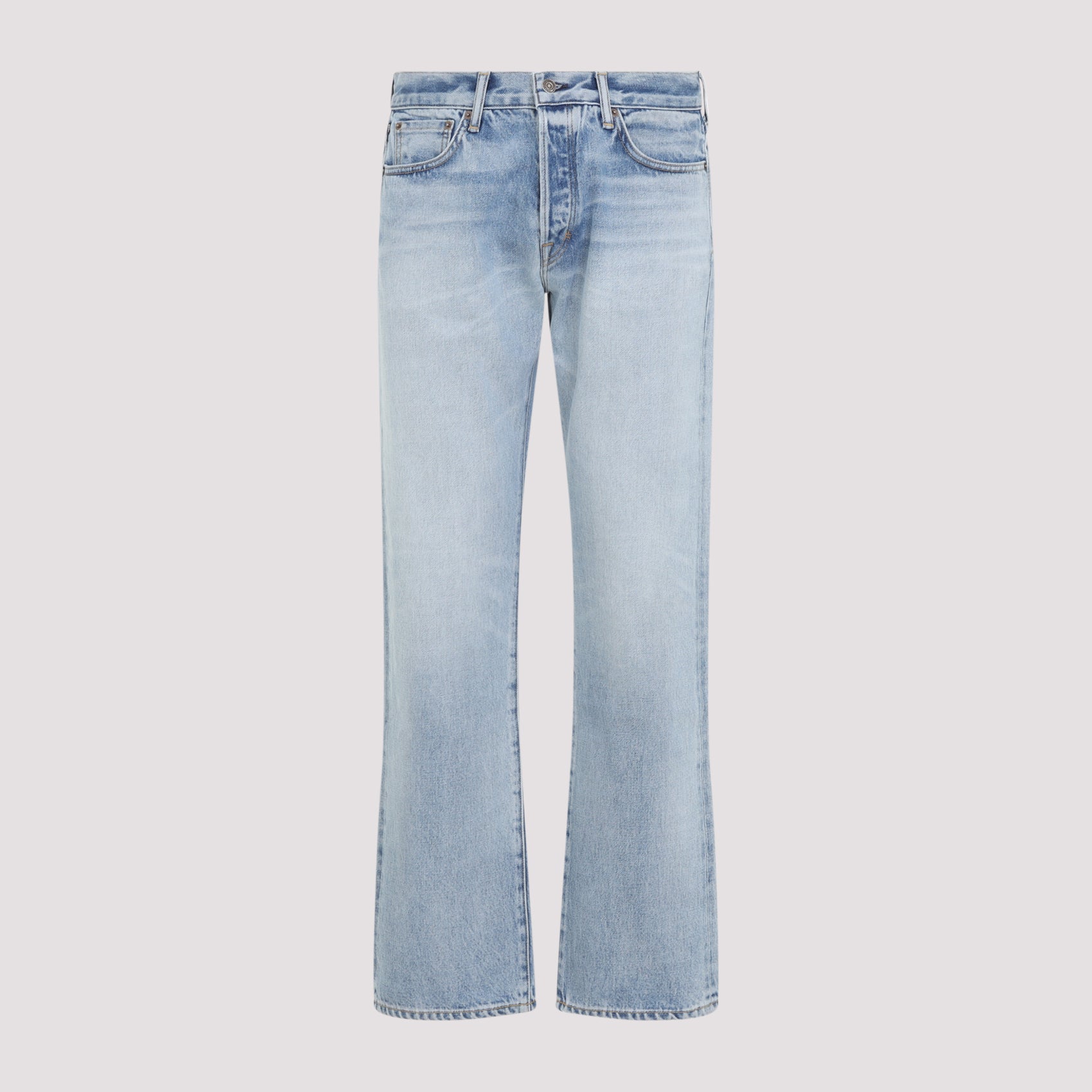 Tom Ford Straight Denim Jeans Blue Cotton