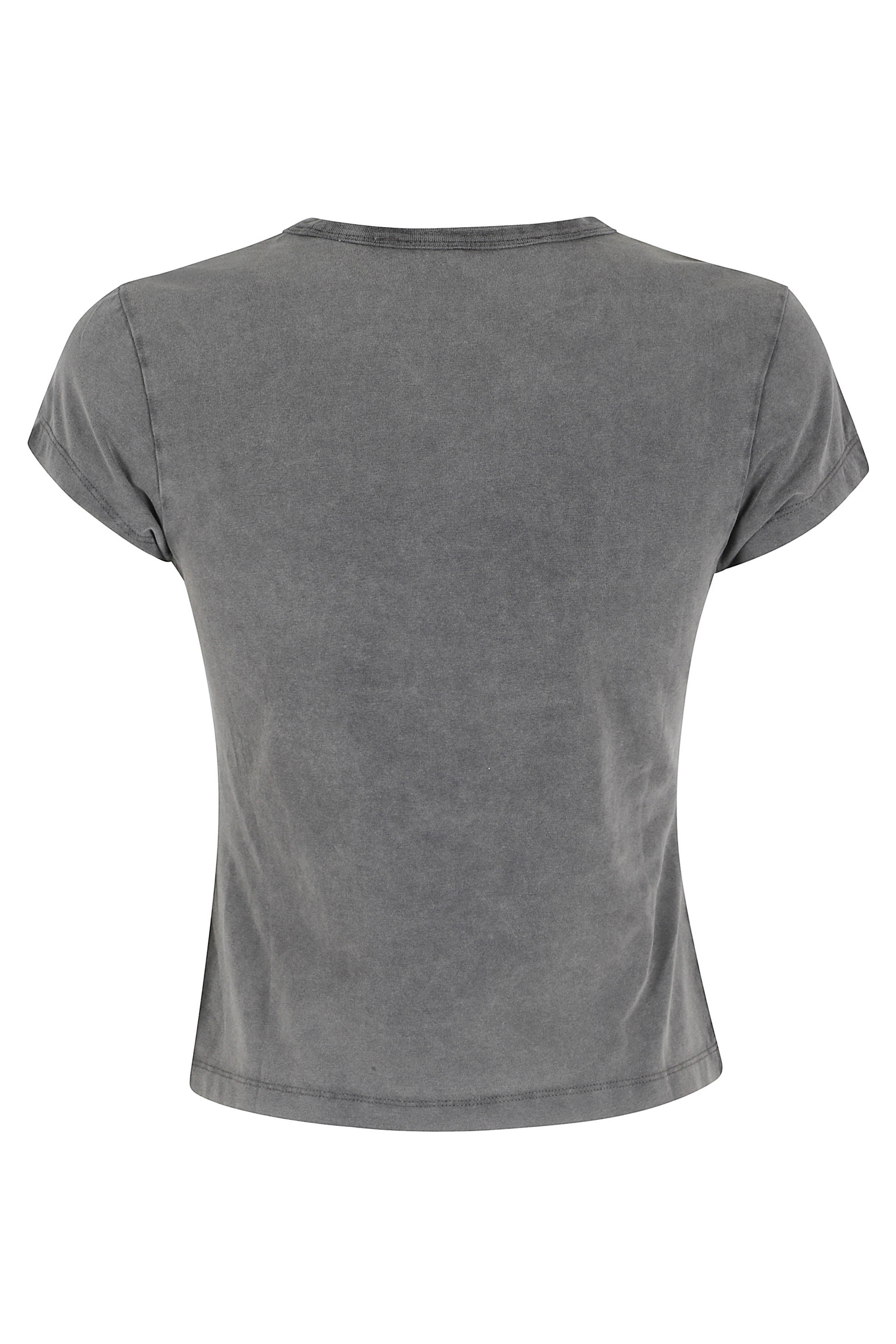 Baby Tee Black Cotton T-shirt