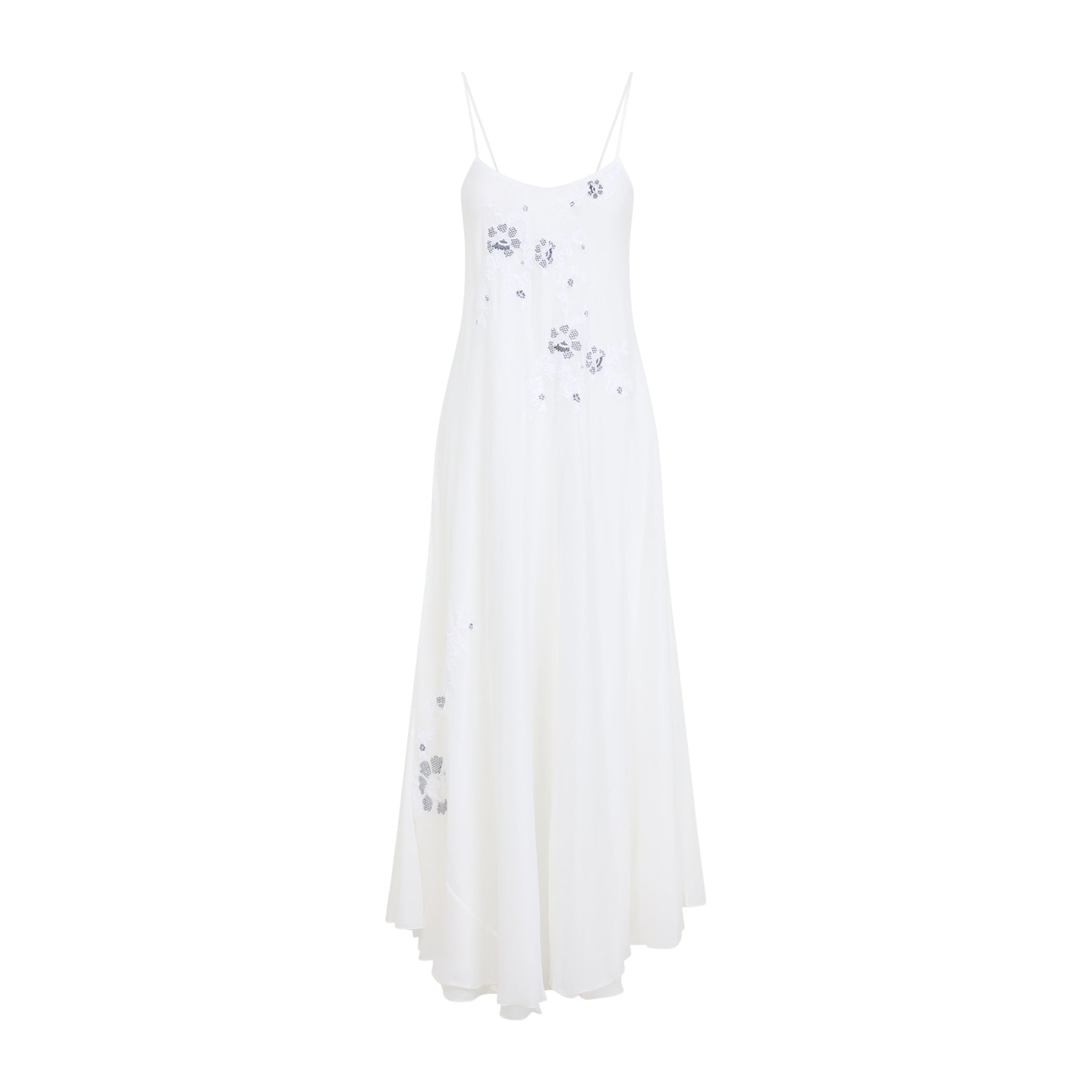 Long Dress White Cotton Sem