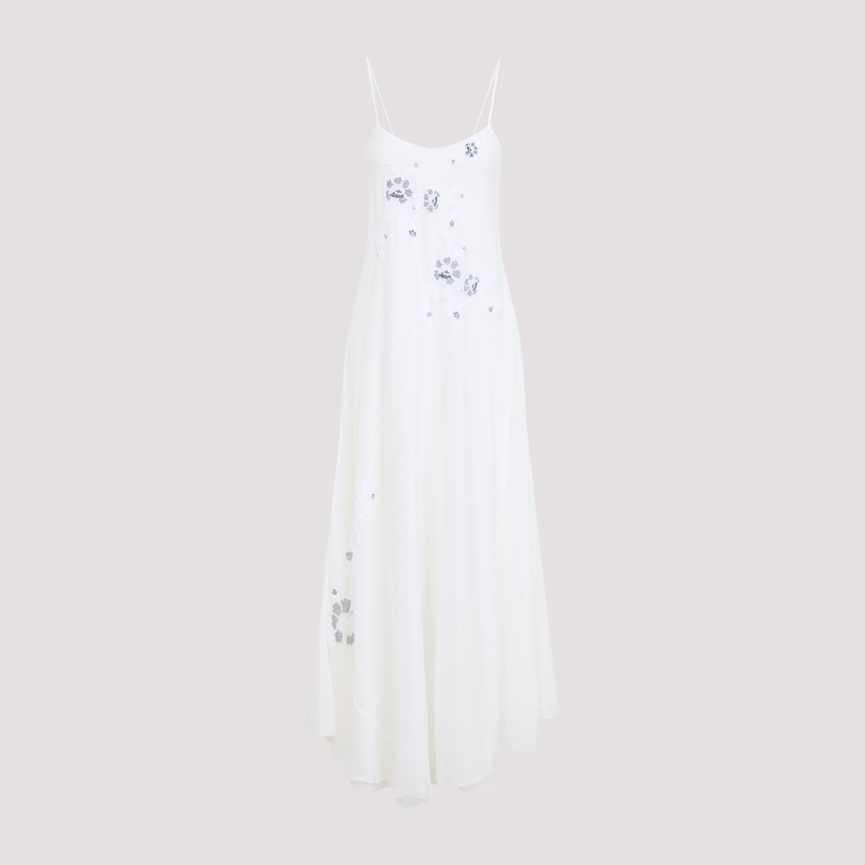 Long Dress White Cotton Sem