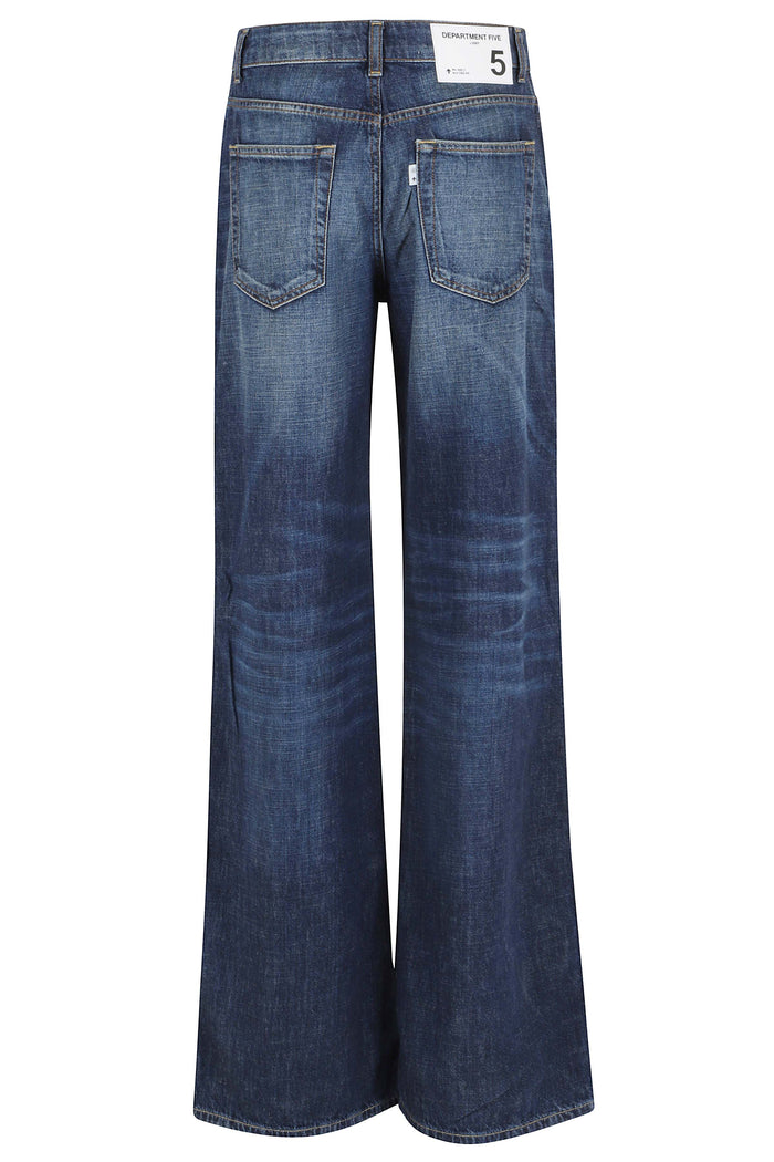 Pretender Pantalone Gamba Ampia Blue Cotone Jean