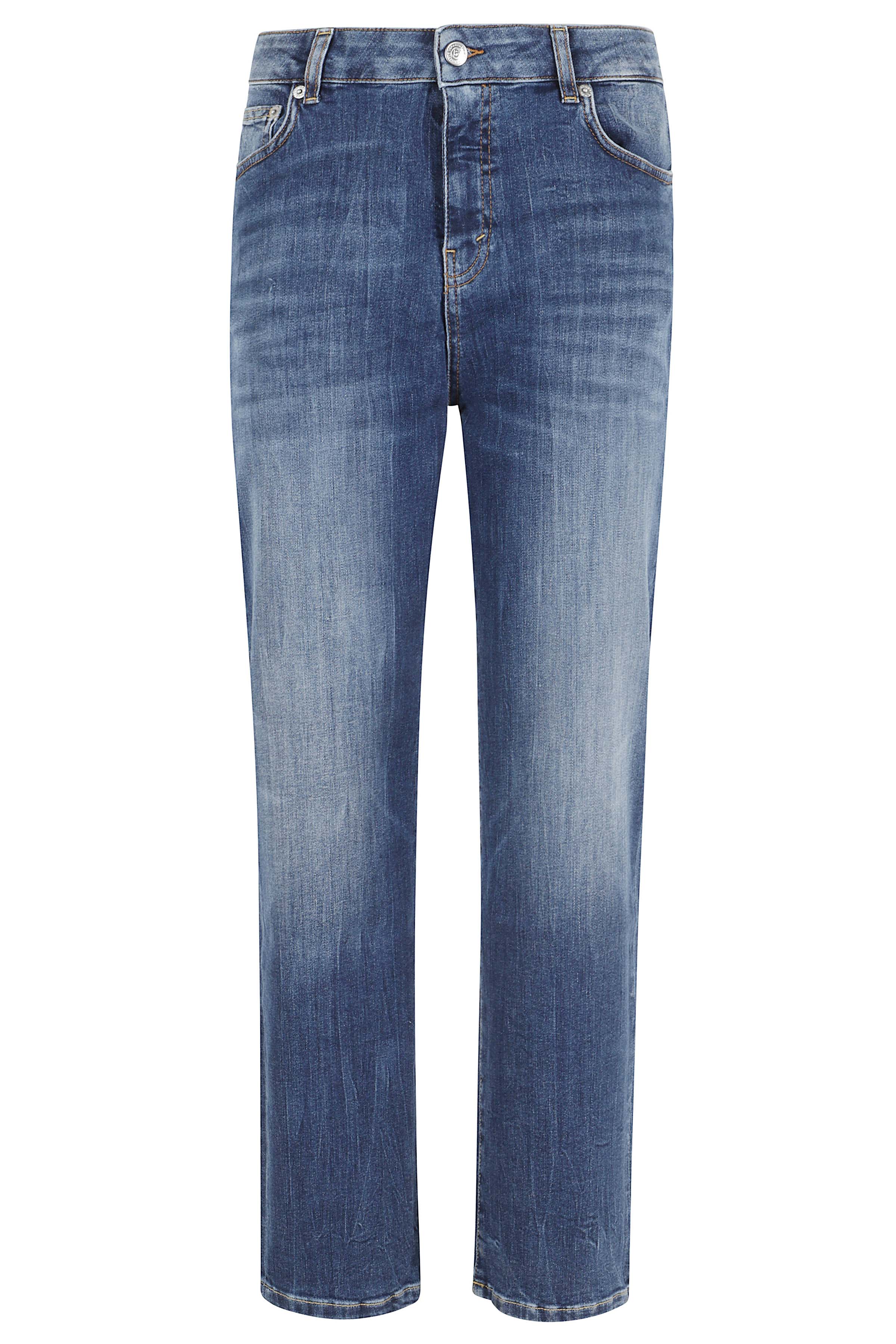 Adid Pantalone Regular Ankle Blue Jean