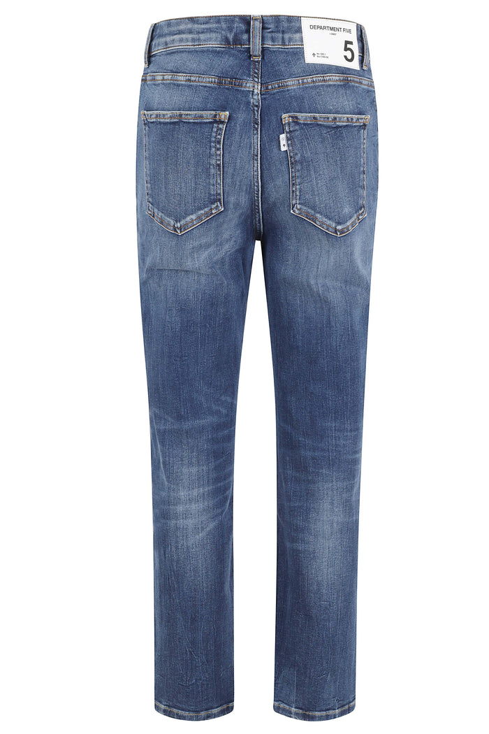 Adid Pantalone Regular Ankle Blue Jean
