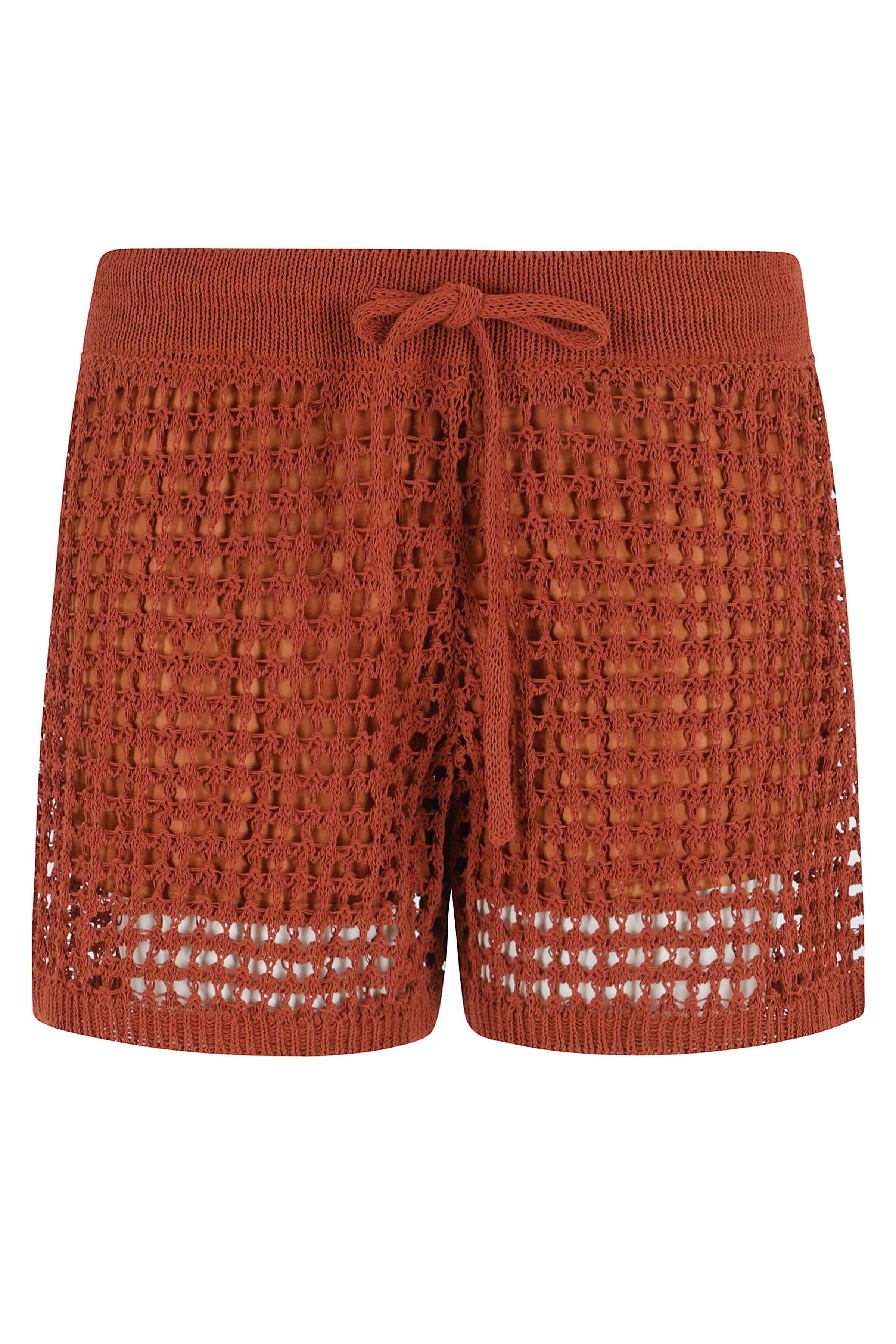 Shorts Rete Red Cotone Poliammide