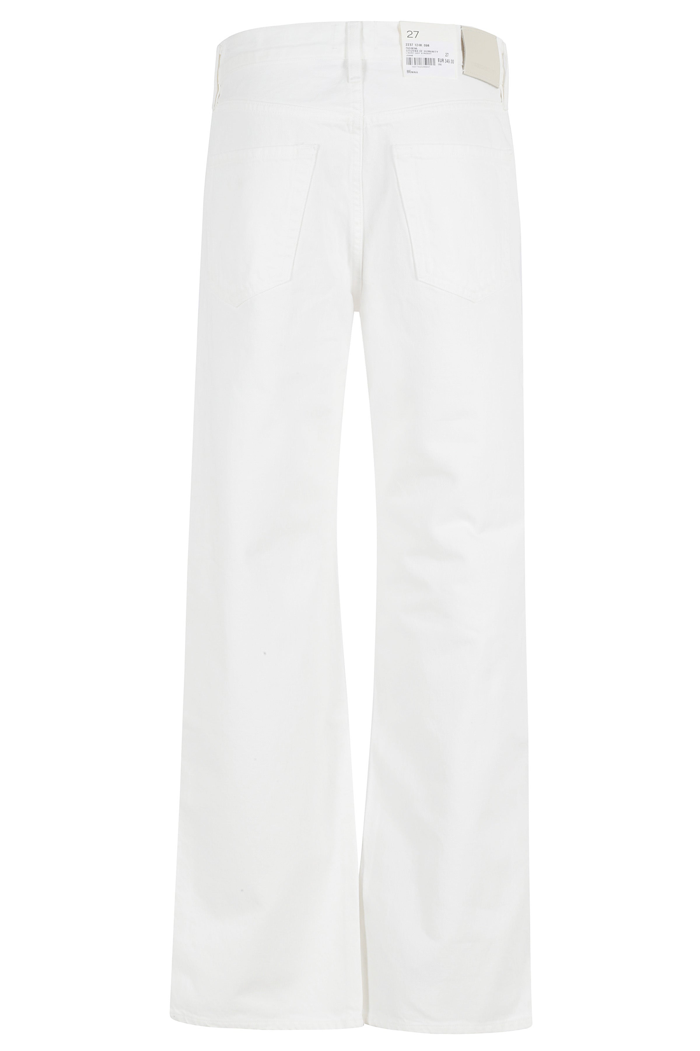 Lindsz Easy Straight White Cotone Jean