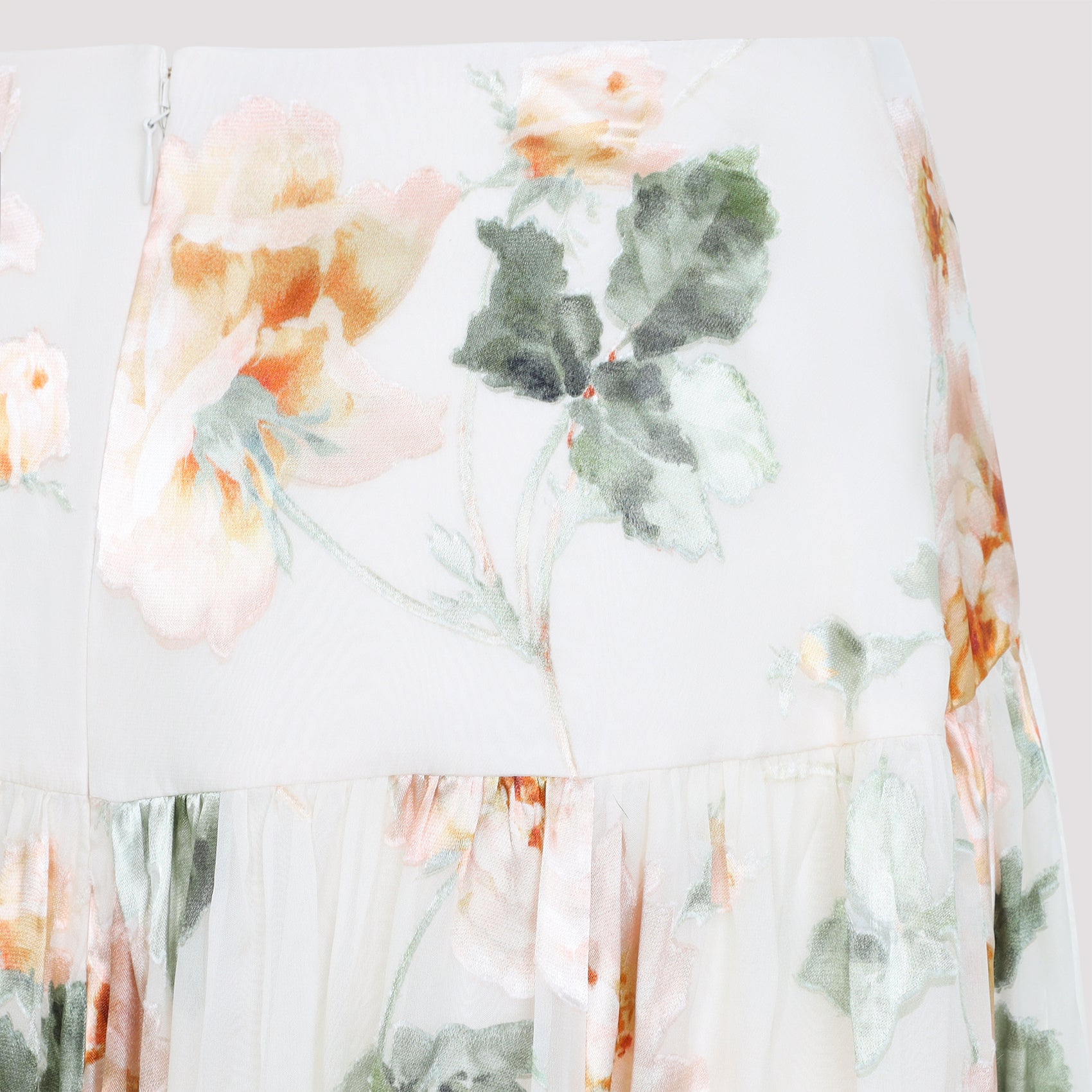 Zimmermann Carousel Burnout Midi Skirt Viscose
