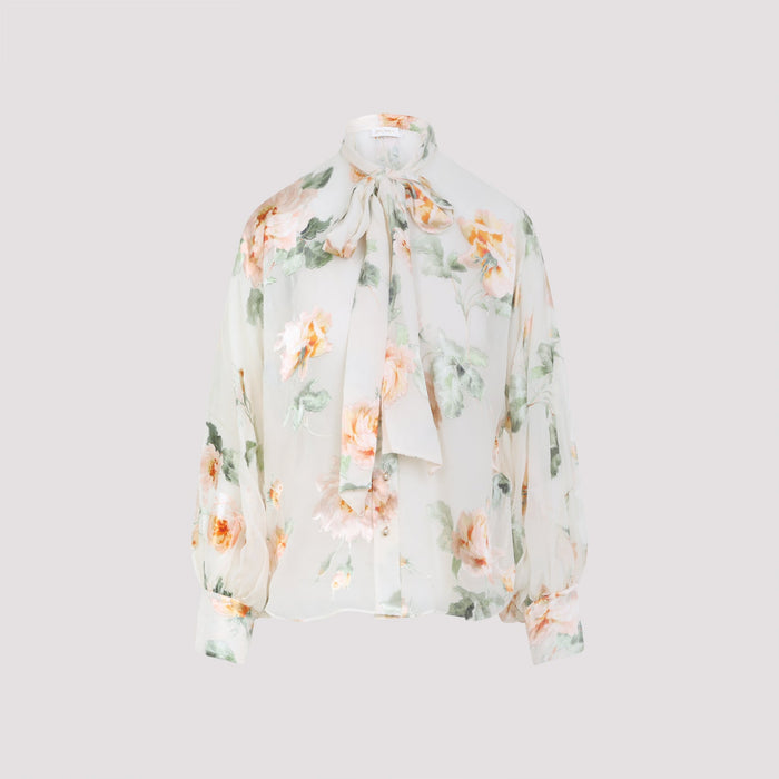 Zimmermann Carousel Burnout Blouse Viscose