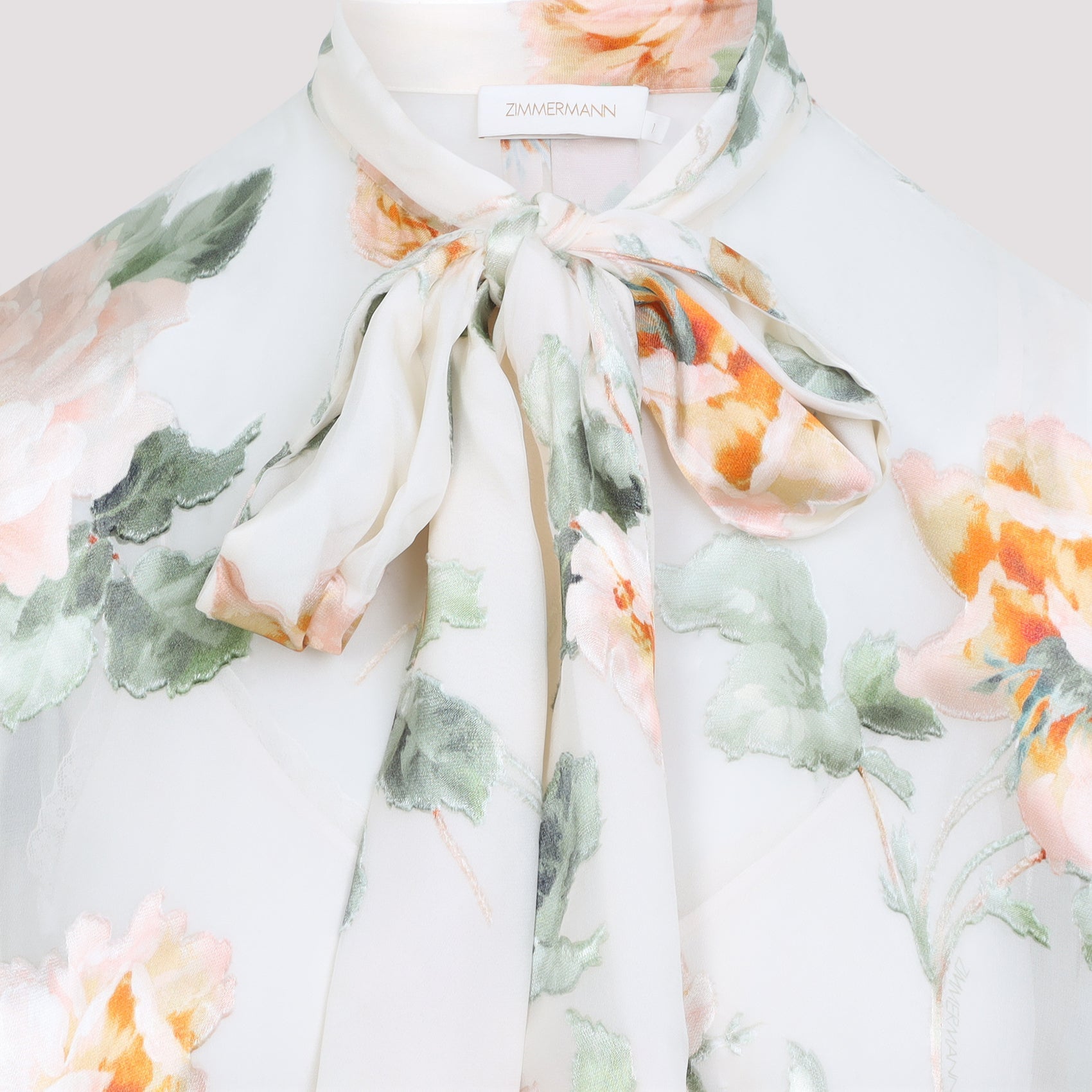 Zimmermann Carousel Burnout Blouse Viscose