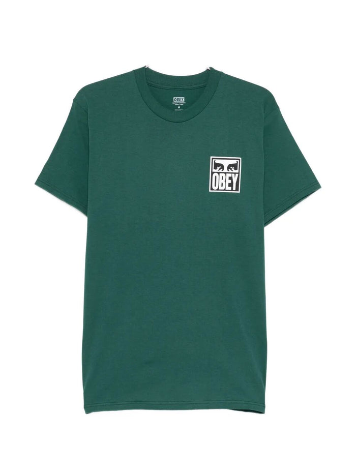 Eyes Icon 2 Tee Green Cotton Tshirt