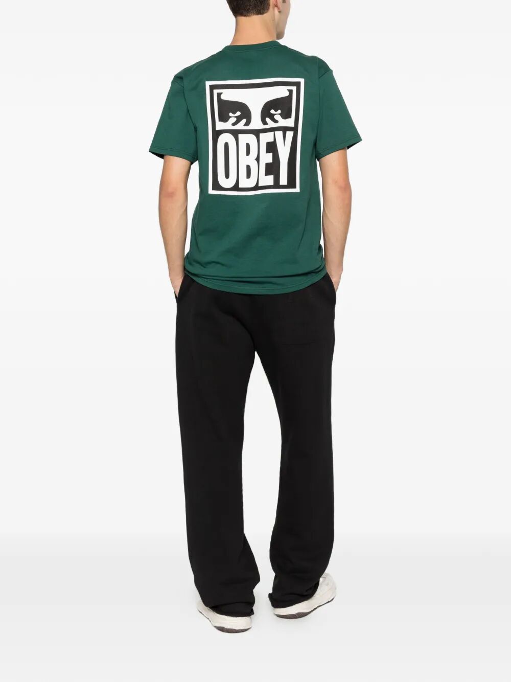 Eyes Icon 2 Tee Green Cotton Tshirt