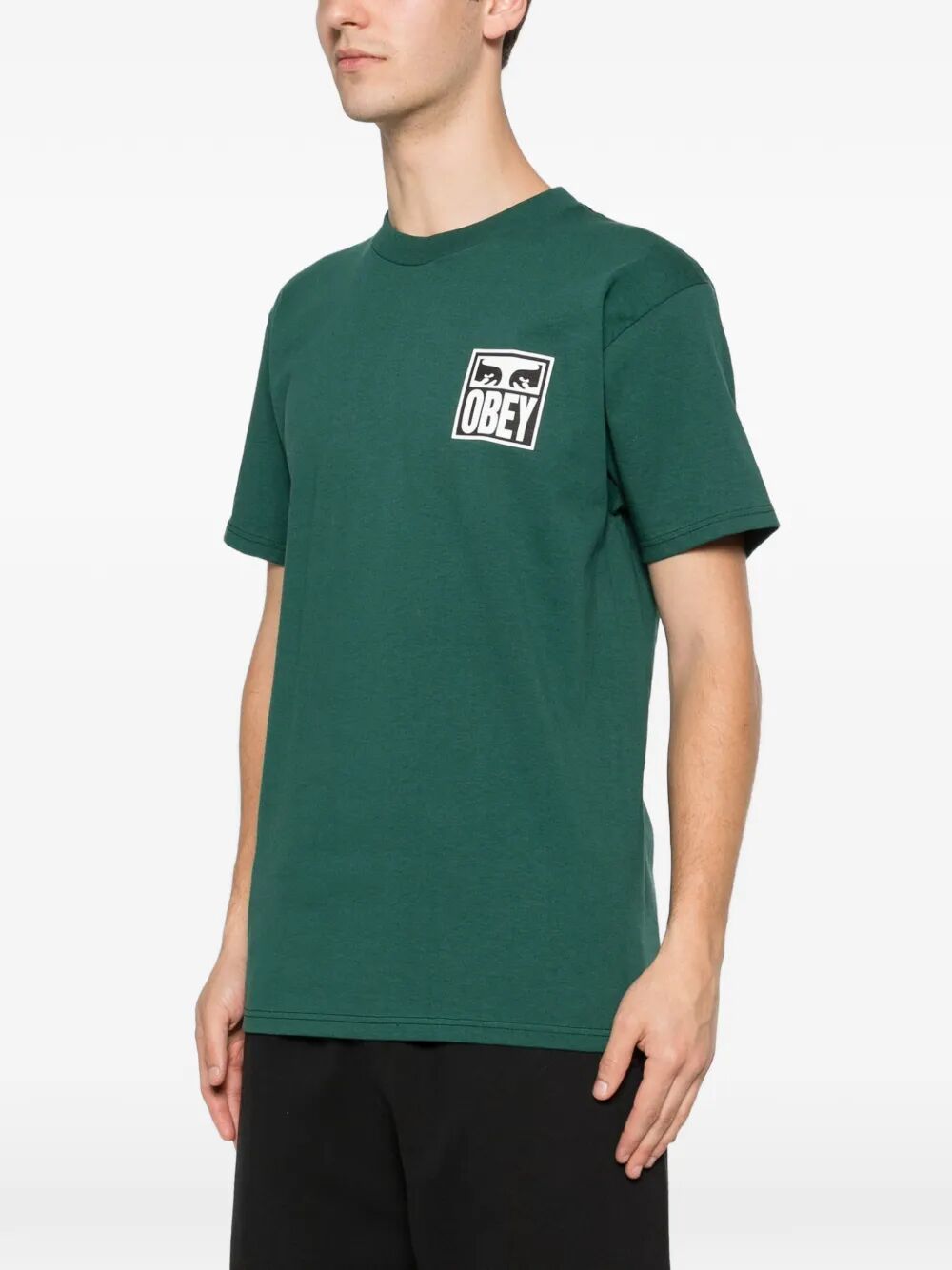 Eyes Icon 2 Tee Green Cotton Tshirt