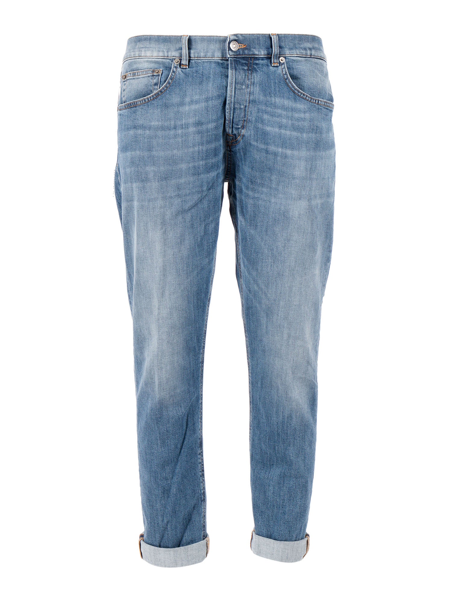 GEORGE PANTS Blue Cotton Elastane Jean