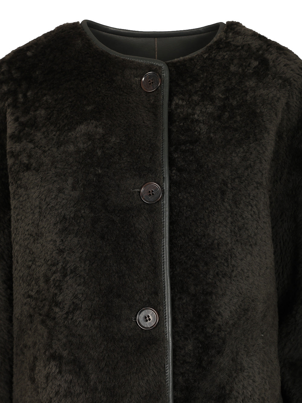 Reversible Lucine Jacket Green Lamb Leather