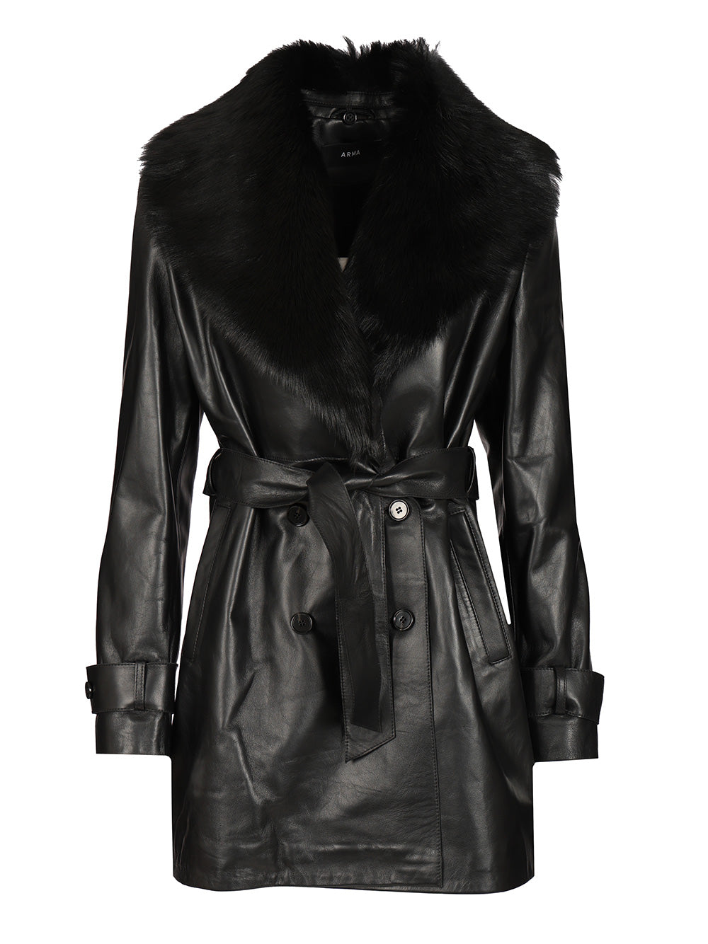 Manon leather coat Black Lamb Jacket