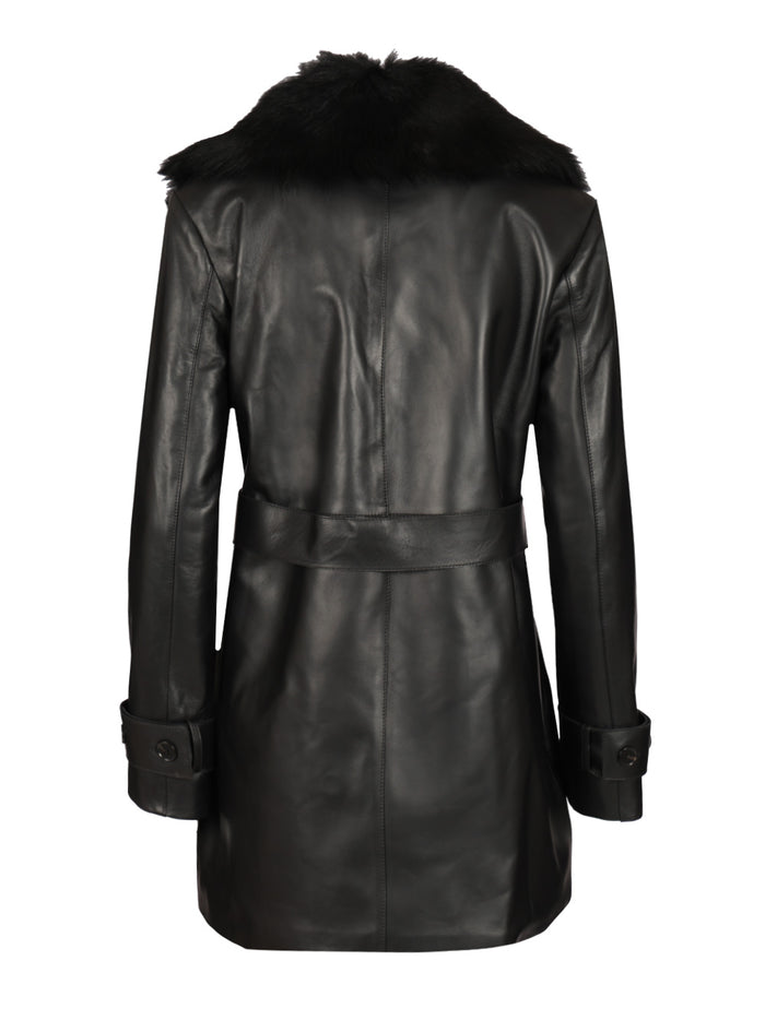 Manon leather coat Black Lamb Jacket