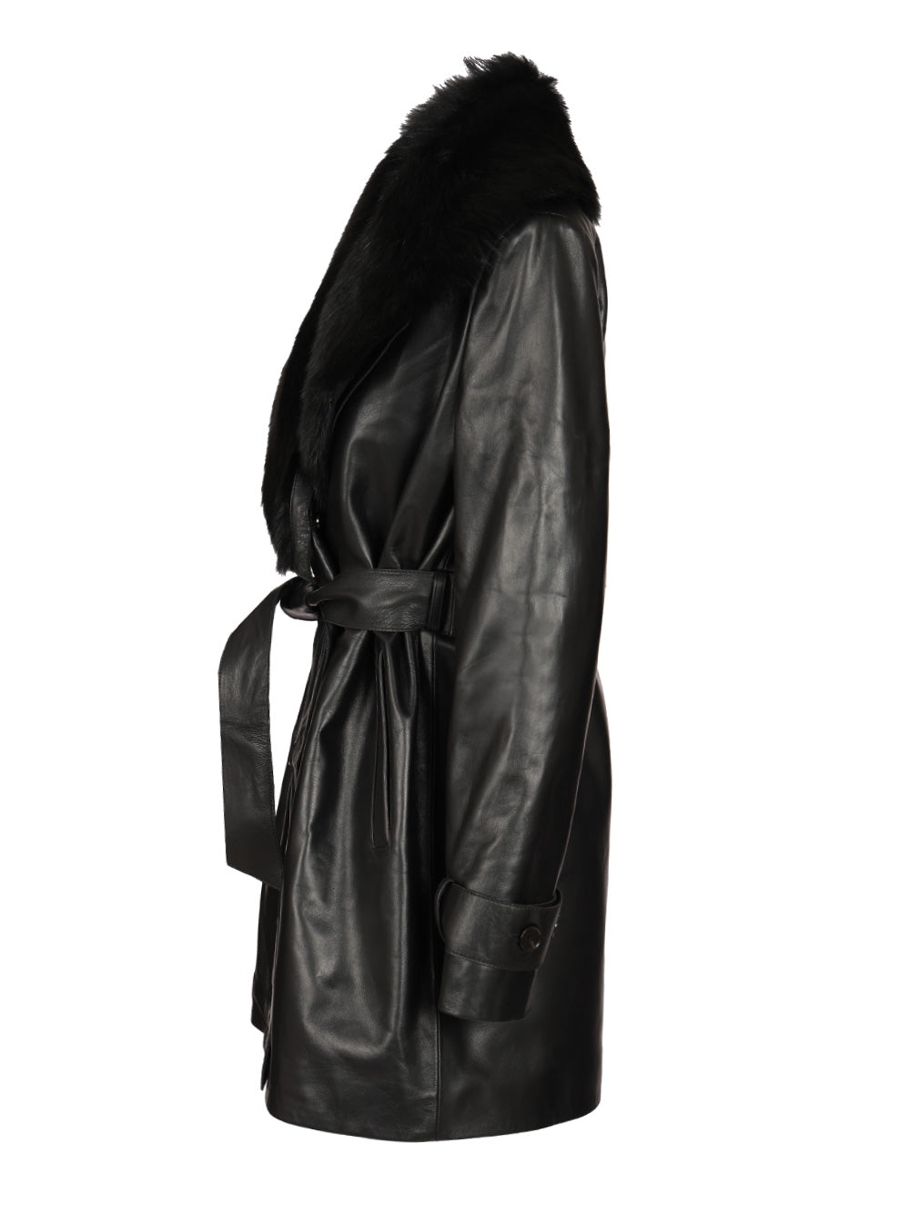 Manon leather coat Black Lamb Jacket