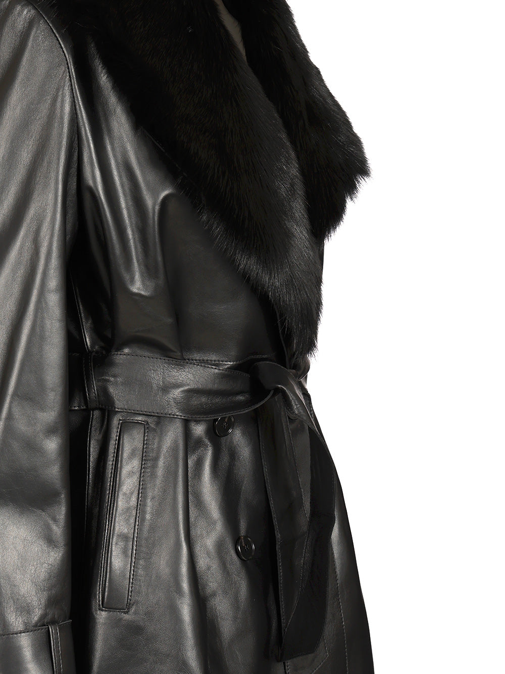 Manon leather coat Black Lamb Jacket