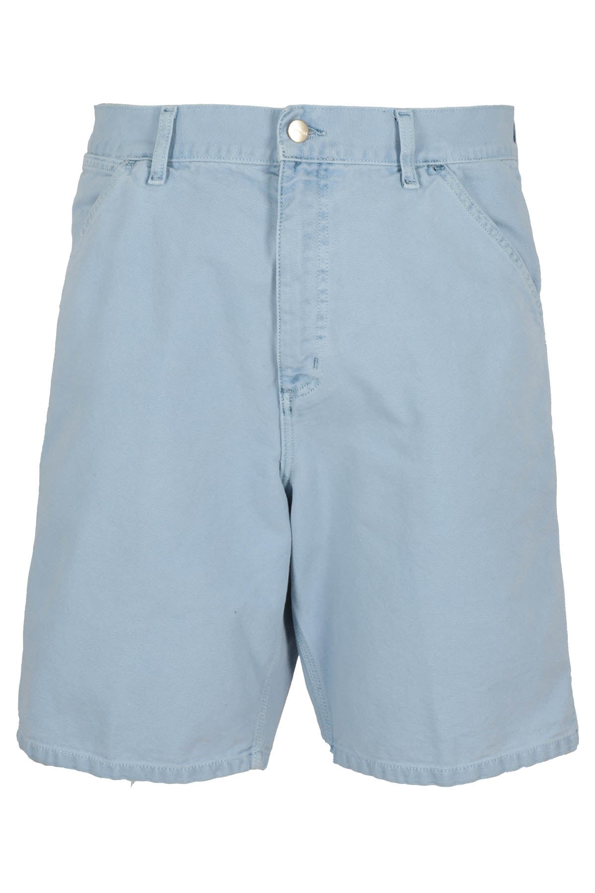 Single Knee Short Dearborn Canvas Blue Cotone