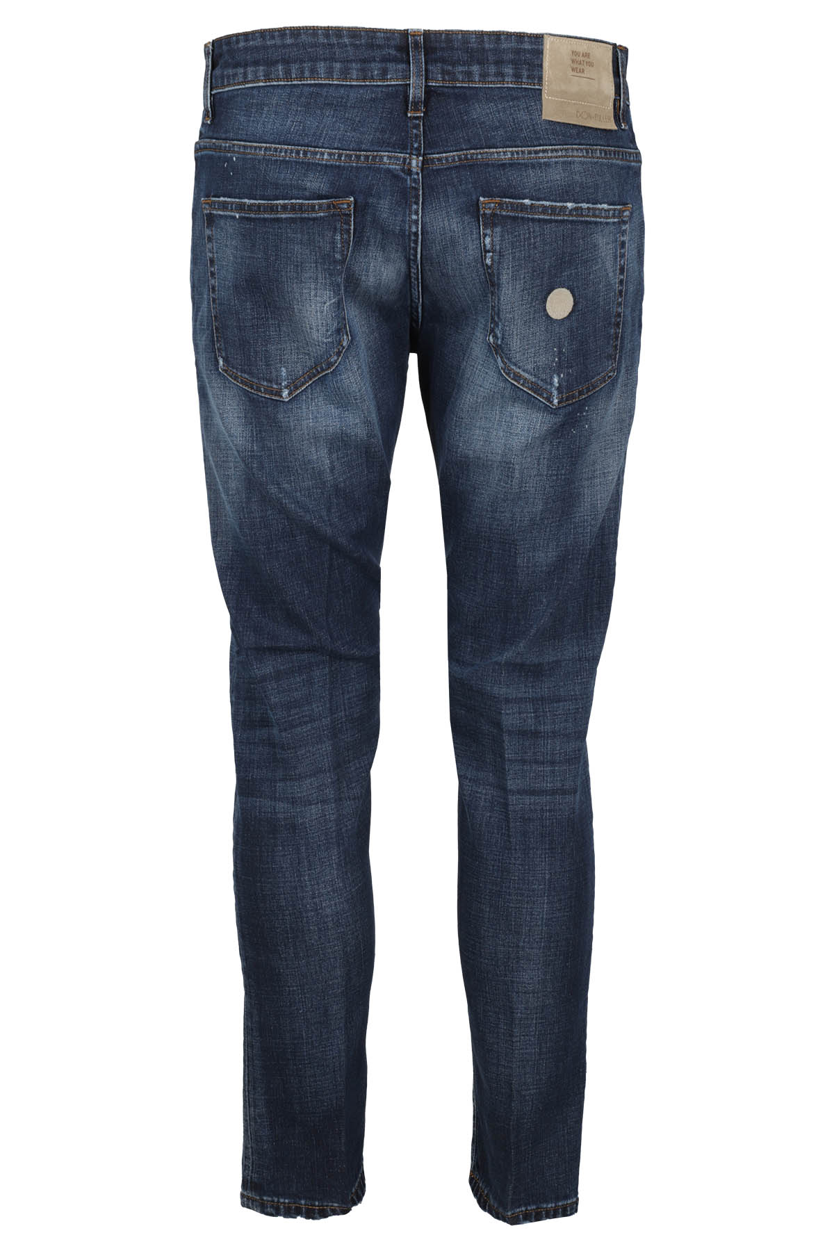 Denim Used Blue Cotone Elastico Jean