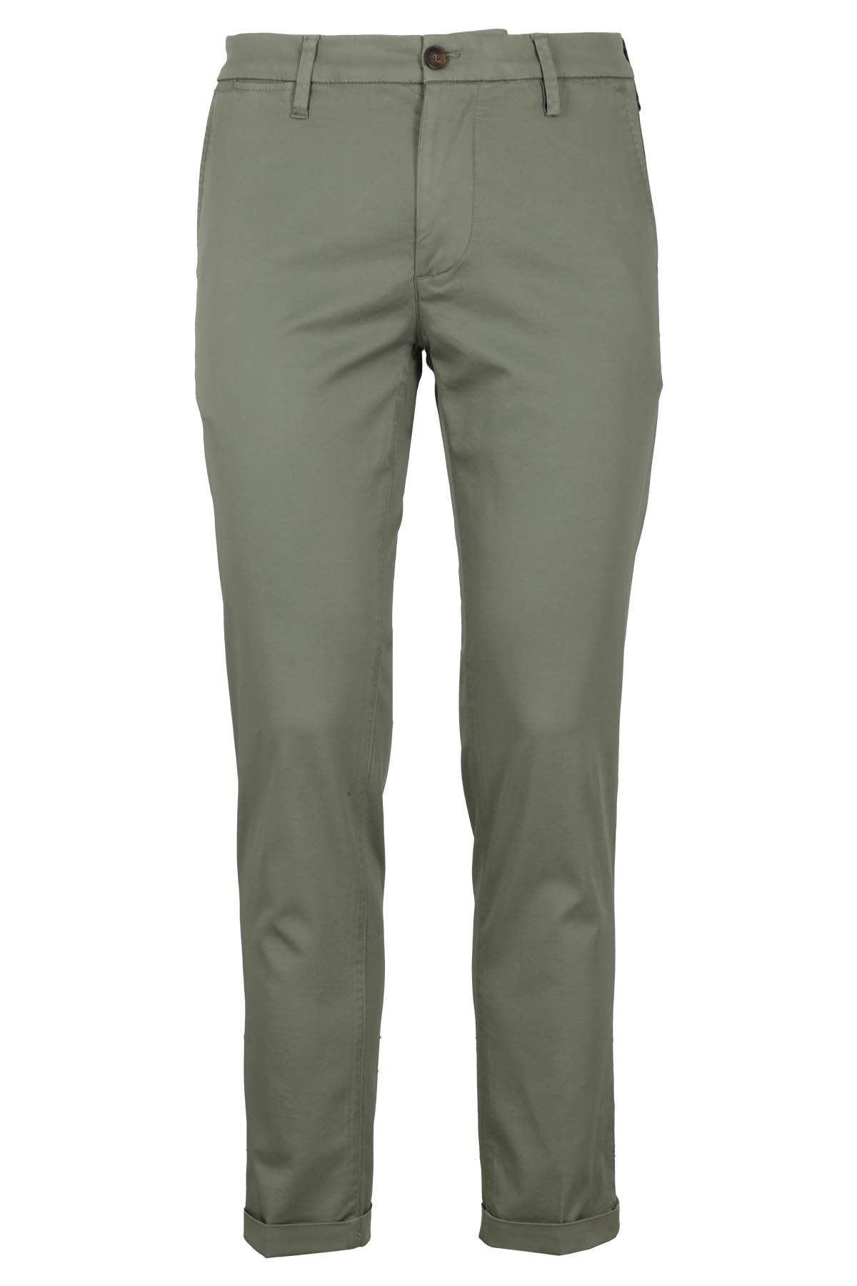 Mucha Cot Cavallery Green Cotone Lyocell Elastan Pantaloni
