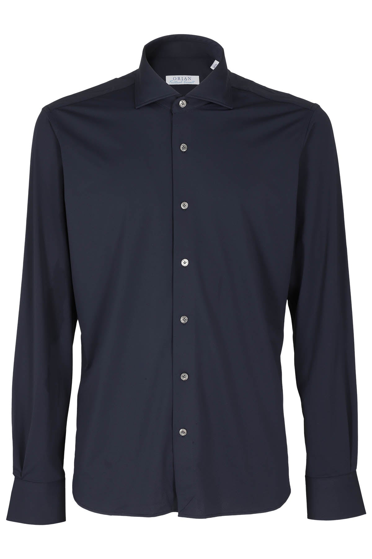 Camicia Uomo Slim Blue Poliamide Elastico