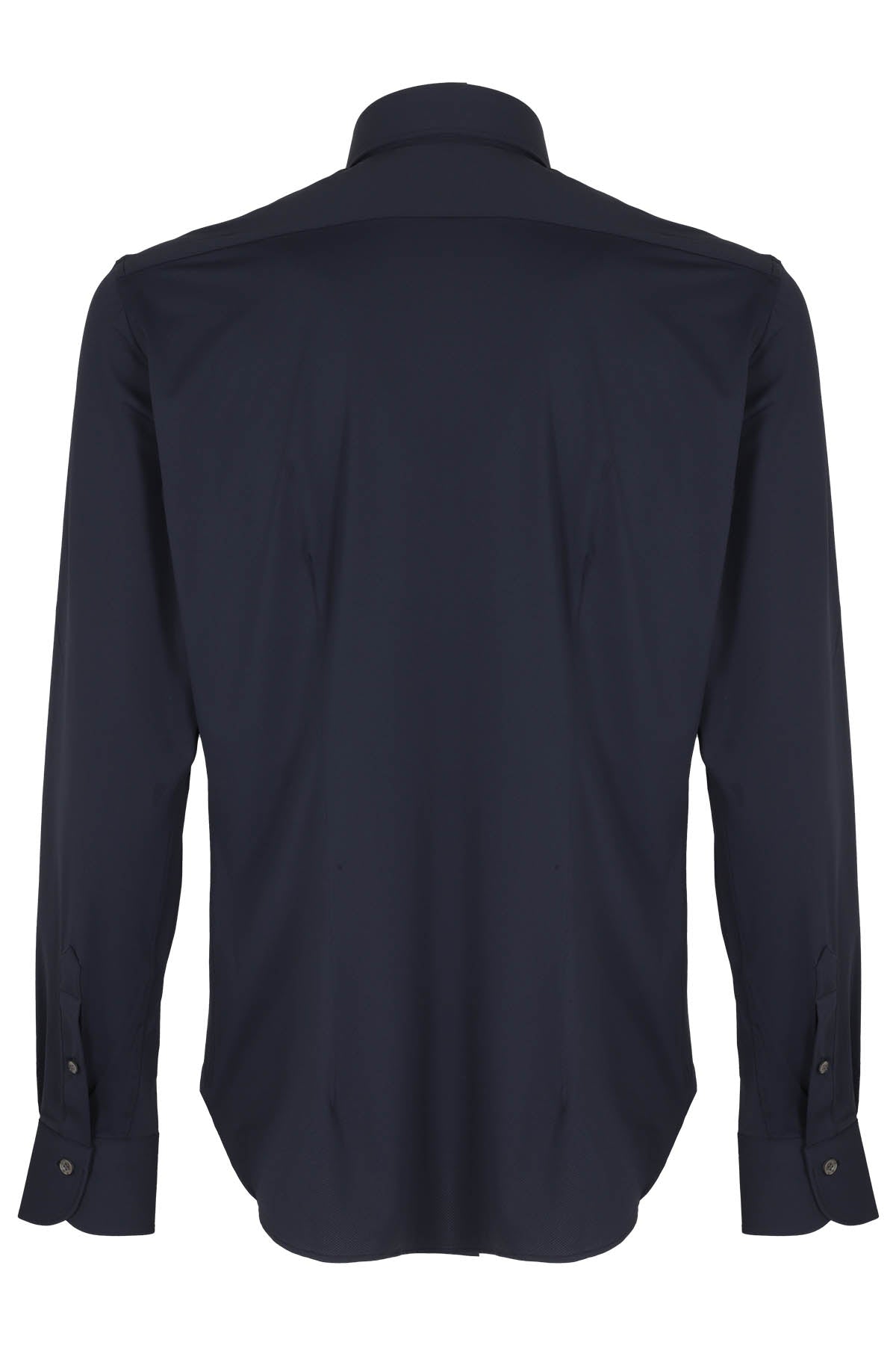 Camicia Uomo Slim Blue Poliamide Elastico