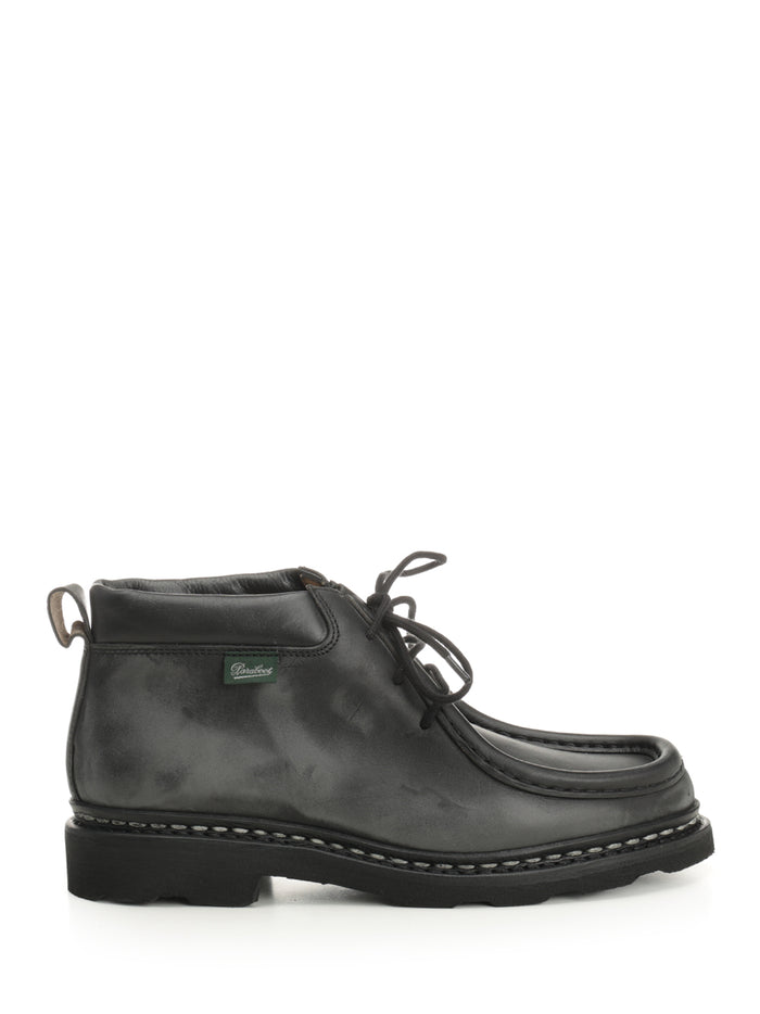 Milla ankle boots Black Calf Leather / Rubber Lace-up Shoes