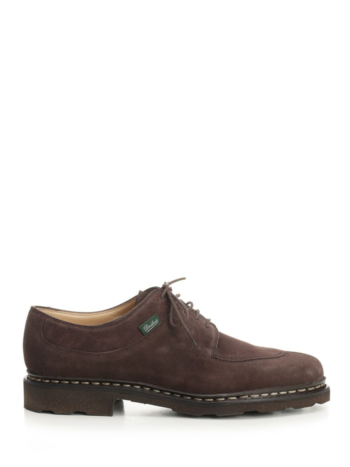 Avignon Suede Shoe Brown Calf Leather / Rubber Lace-up