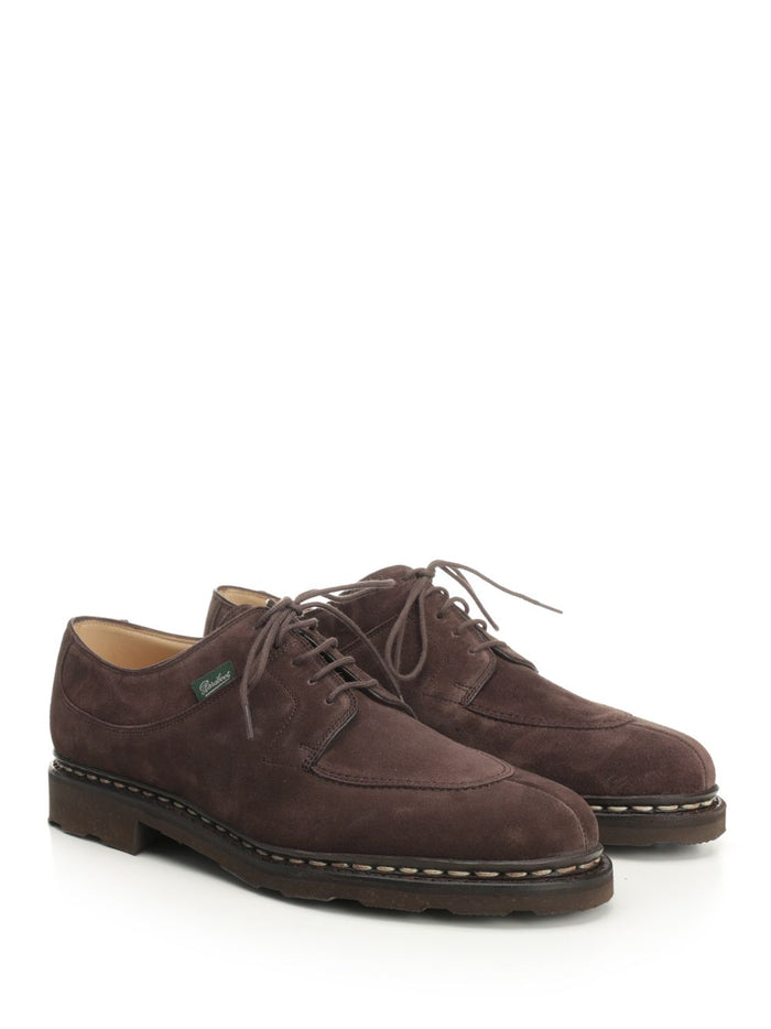 Avignon Suede Shoe Brown Calf Leather / Rubber Lace-up