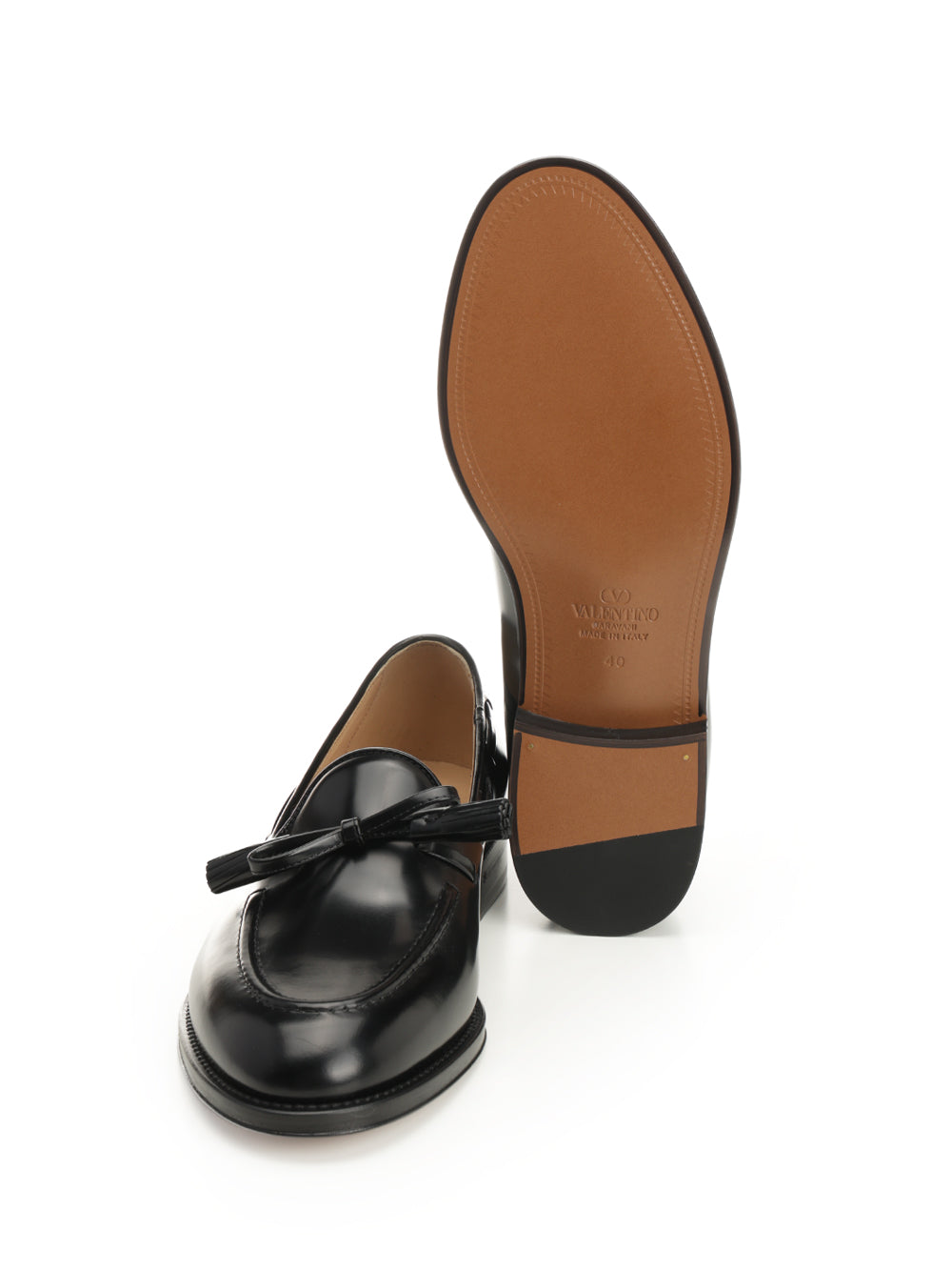 Bowshire moccasin in shiny calfskin Black Calf Skin Scarpe Basse