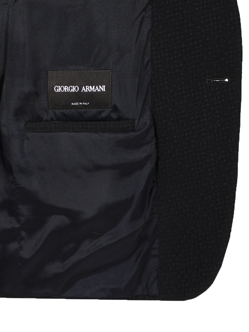 Single-Breasted Stretch Wool Jacket Blue Elastane