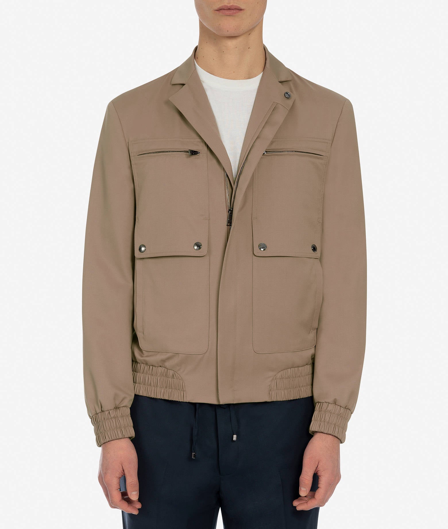 Wool Jacket Croker Lightgray Sportwear Blouson