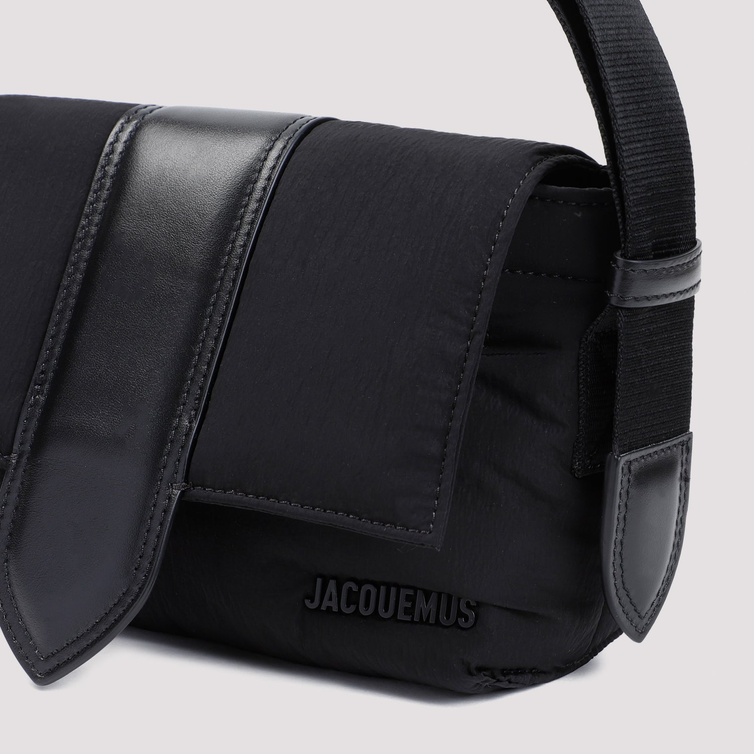 Le Petit Messenger Bambino Shoulder Bag Black Cotton Polyamide Leather